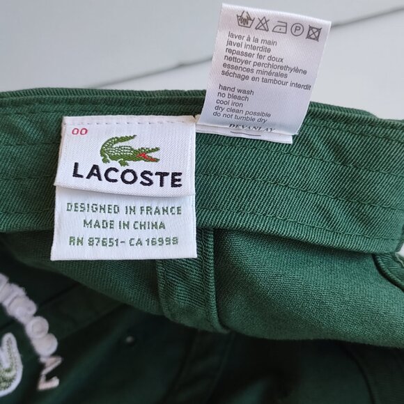 Lacoste Since 1933 Baseball Hat Cap Adjustable Strapback Crocodile Green OS - Picture 10 of 10